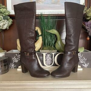 Tory Burch Jenna Tumbled Leather High Boots